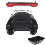 TCMT 13.7" King Motorcycle Trunk Box Wrap-Around Backrest Rear Speakers Fit For Harley 2014-2025 Touring CVO Road King Road Glide Street Glide Electra Glide Pack Trunk