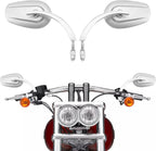 TCMT 8mm Large Rearview Side Mirrors Fit For Harley Dyna Switchback Street Bob Fat Bob Low Rider Wide Glide Softail Slim Fat Boy Sportster 1200 48 72 XG500 XG750 Touring Road King Road Street Glide