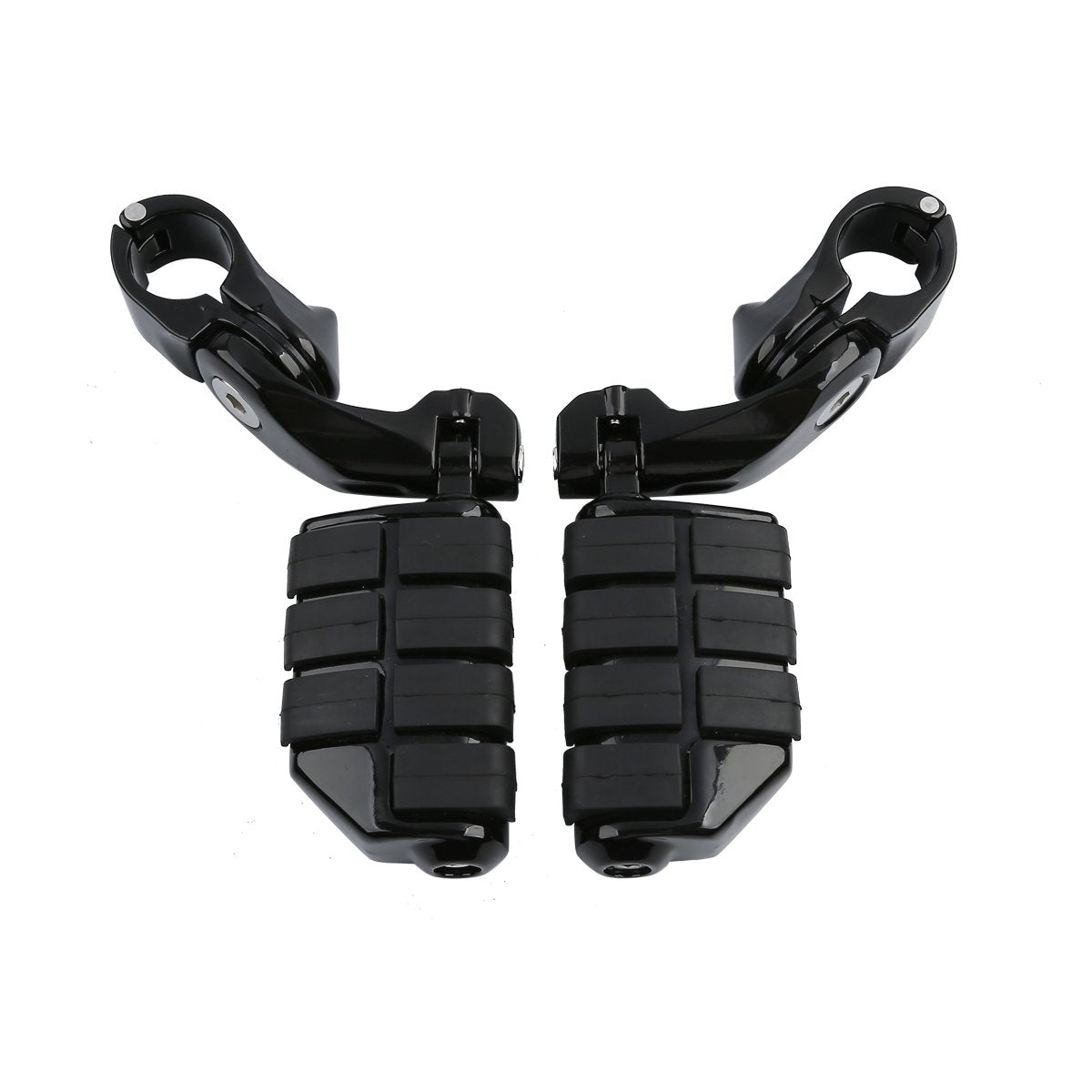 TCMT 1.25" Highway Adjustable Foot Pegs Footrest Fits For Harley Touring Road King Street Glide Road Glide Electra Glide Softail Sportster Dyna with 1.25" Engine Guards
