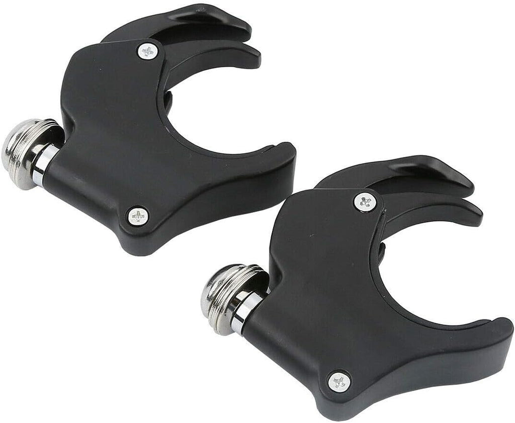 TCMT 2 Pairs 49mm Detachable Windshield Clamps Fits For Harley 2002-2010 VRSCA VRSCAW, 2004-2005 VRSCB, 2007 VRSCX, 2016-later XL1200X and 2006-later Dyna models (Black)