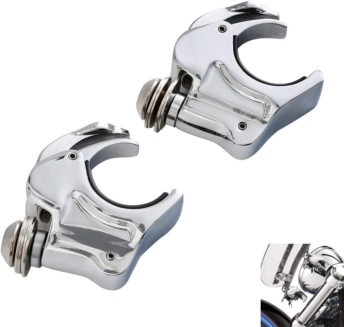 TCMT 39mm Quick Release Windshield Clamps Fits For Harley Davidson Sportster XL 1200 883 1988-2022 Seventy-Two Forty-Eight Iron 883 XL883N 2009-2022 Dyna Super Glide Low Rider 1995-2005