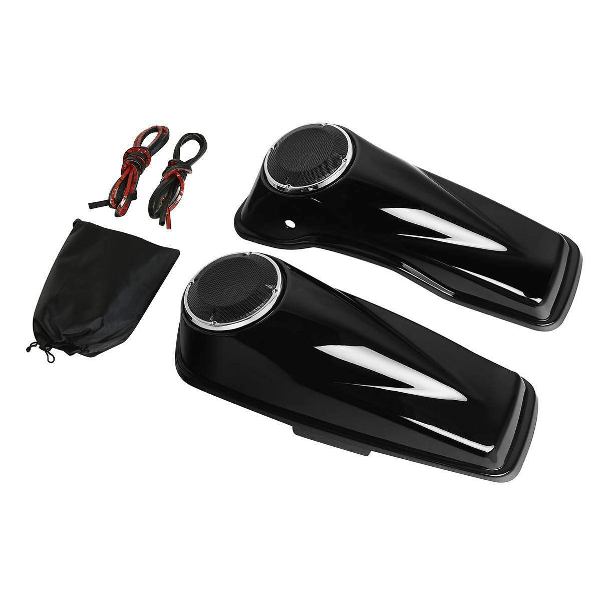 TCMT 5"x7" Saddlebag Lid Speaker Grills Fit For Harley 2014-2024 Touring Electra Road Street Glide CVO Road King Ultra Limited