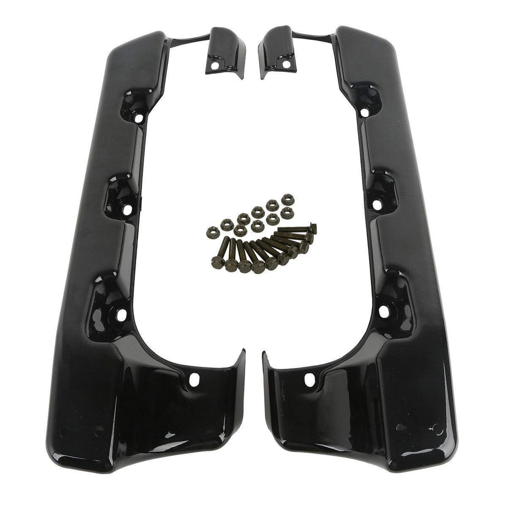 TCMT ABS 4" Hard SaddleBag Extensions Fits For Harley Touring Models CVO Road Glide Road King Street Glide Electra Glide Ultra Classic 1994-2013