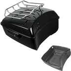 TCMT 13.7" King Motorcycle Trunk Top Luggage Rack Fit For Harley 2014-2025 Touring CVO Road King Road Glide Street Glide Electra Glide Pack