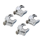 TCMT 2 Pairs 49mm Detachable Windshield Clamps Fits For Harley 2002-2010 VRSCA VRSCAW, 2004-2005 VRSCB, 2007 VRSCX, 2016-later XL1200X and 2006-later Dyna models (Black)