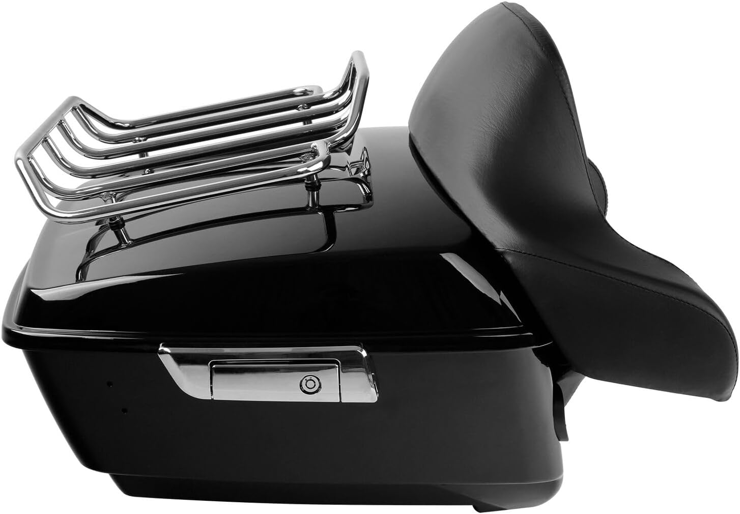 TCMT 13.7" King Motorcycle Trunk Box Backrest Pad Luggage Rack 2 Up Mount Rack Base Plate Fit For Harley 2014-2025 Touring CVO Road King Road Glide Street Glide Electra Glide Pack