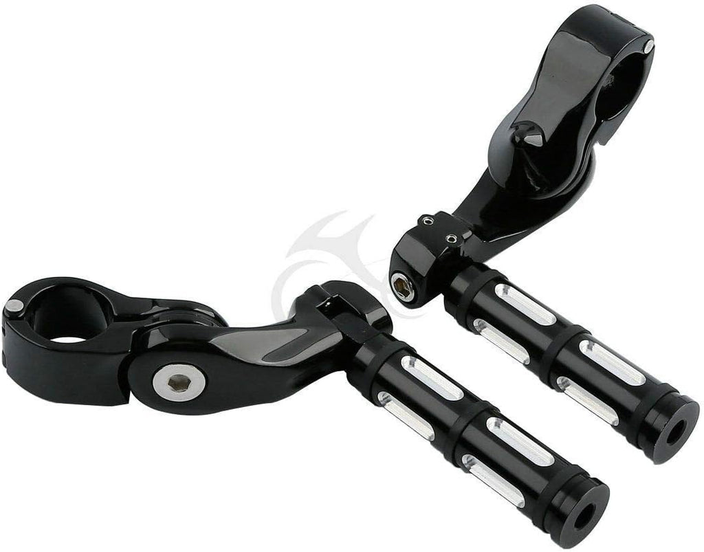TCMT 1.25" Male Mount Style Footpeg Peg Fit For Harley Touring Road King Street Glide Road Glide Electra Glide Softail Sportster Dyna with 1-1/4" Engine Guards