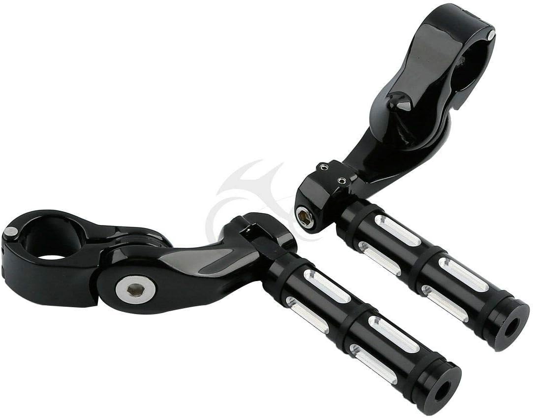 TCMT 1.25" Male Mount Style Footpeg Peg Fit For Harley Touring Road King Street Glide Road Glide Electra Glide Softail Sportster Dyna with 1-1/4" Engine Guards