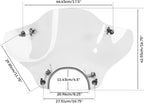 TCMT 7/8"Clear Cruiser Windscreen Windshields Fits For Honda Goldwing Shadow VTX 1800 1300