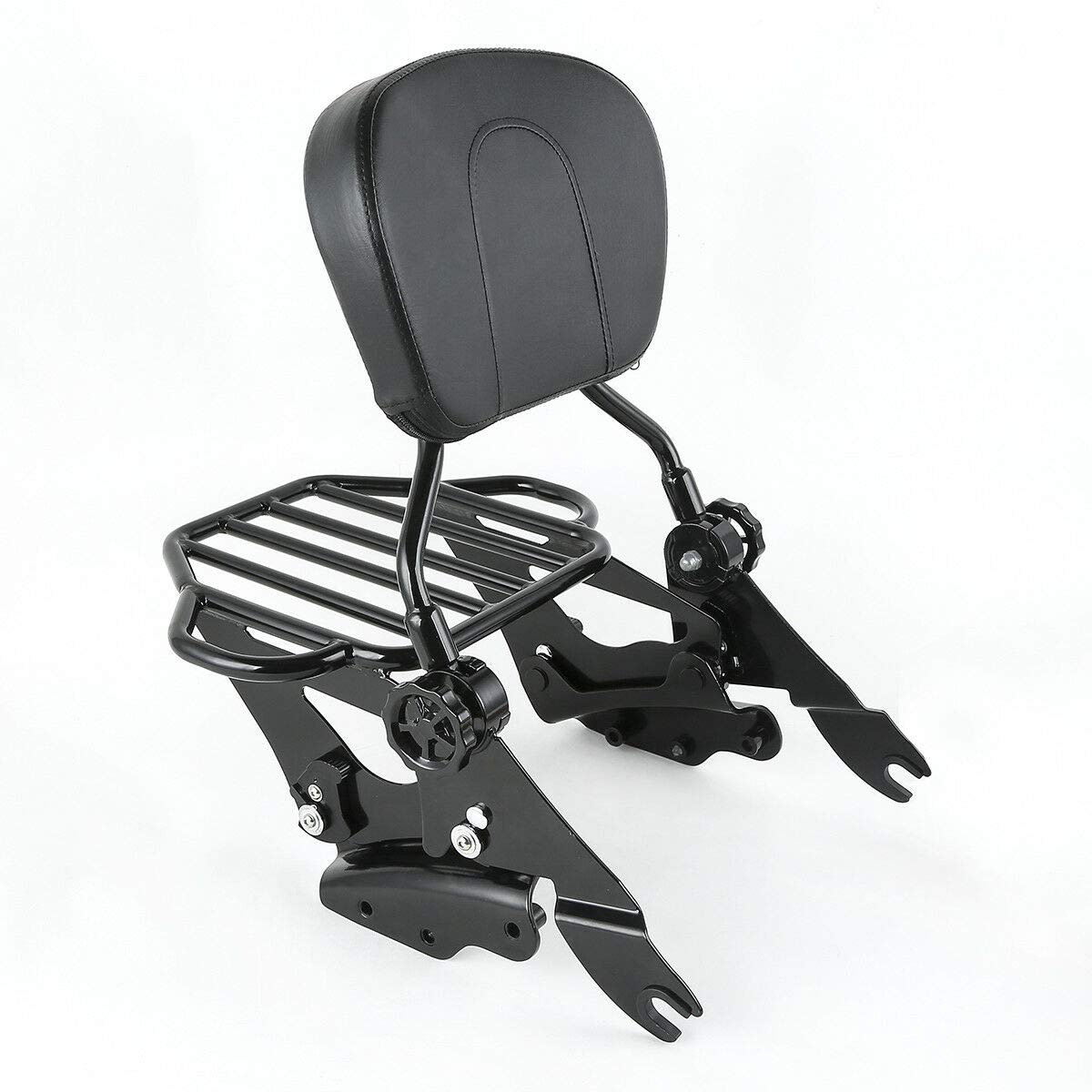 TCMT Backrest Sissy Bar Luggage Rack & Docking Kit Fit For Harley Touring Electra Glide Street Glide Road Glide Road King 2009-2013