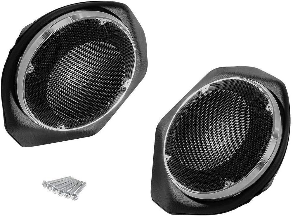 TCMT Backrest 6.5" Pack Trunk Rear Speaker Fits for Harley 2014-2023 Touring Electra Glide Street Glide Road Glide Ultra Limited Tri Glide Pack Trunk