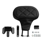Adjustable Plug-in Driver Rider Backrest Backrest Pad Fit For Harley Touring Road King FLHR Street Glide FLHX Road Glide FLTR 2009-2025
