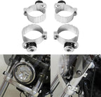TCMT 49mm Windshield Windscreen Clamps Fit For Harley Softail Street Bob FXBB FXBBS 2018-2023 Softail Standard FXST 2022-2023 Low Rider FXDL 2014-2017 FXLR 2018-2020
