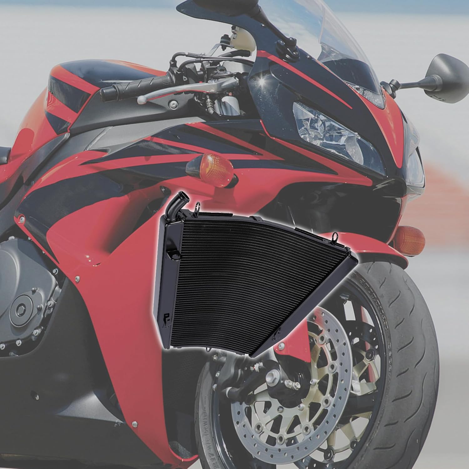 TCMT Aluminum Radiator Cooler Cooling Fit For 2006-2007 Honda CBR1000RR CBR 1000RR