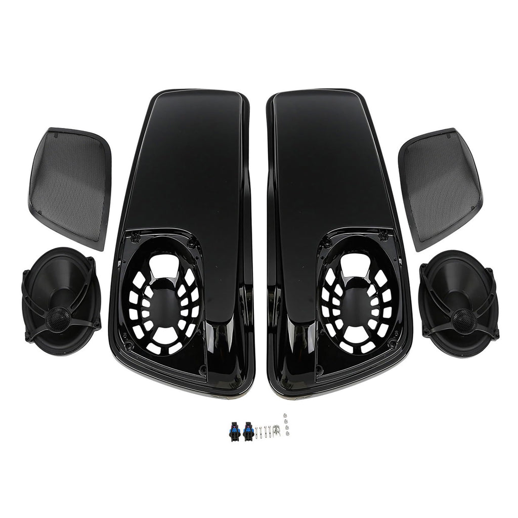 TCMT 5"x7" Saddlebag Lid Speaker Grills Fit For Harley 2014-2024 Touring Electra Road Street Glide CVO Road King Ultra Limited