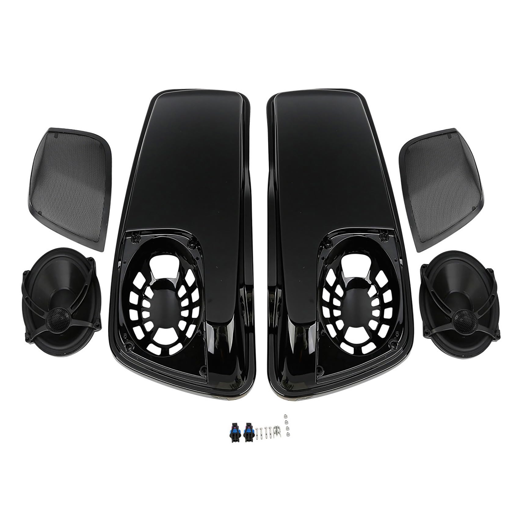 TCMT 5"x7" Saddlebag Lid Speaker Grills Fit For Harley 2014-2024 Touring Electra Road Street Glide CVO Road King Ultra Limited