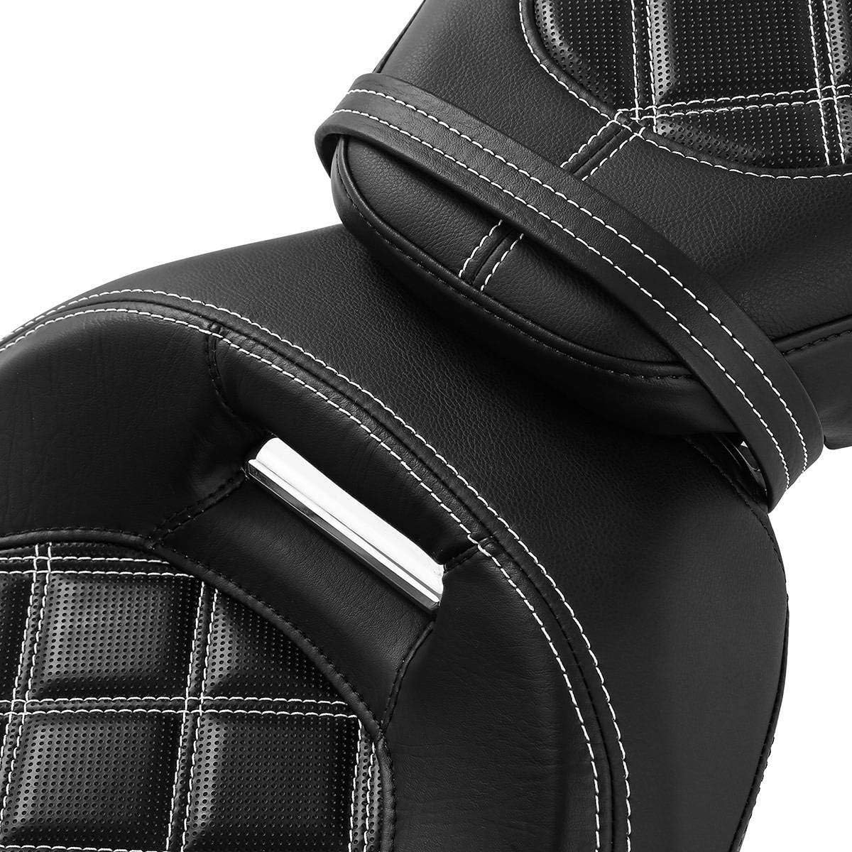 2-Up Rider and Passenger Seat Low Profile Seat Fit For Harley 2009-2023 Touring Street Glide Road King Road Glide