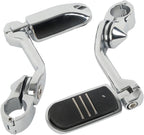 TCMT 32mm 1 1/4" Highway Engine Guard Bar Highway Footpegs Mount Kit Fits For Harley Touring Road King Street Glide Road Glide Electra Glide Softail Sportster Dyna with 1.25" Engine Guards