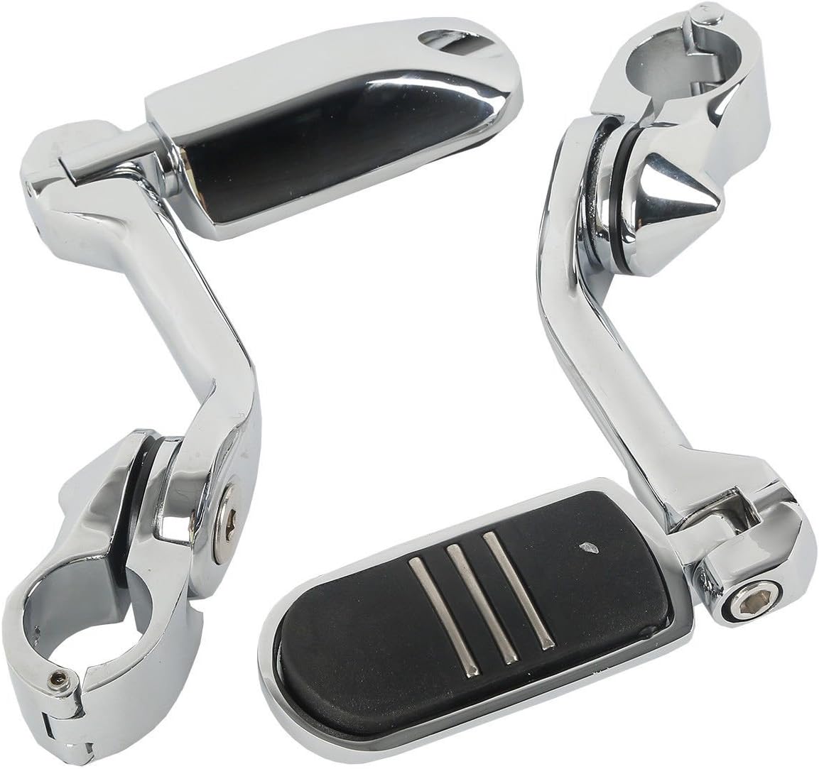 TCMT 32mm 1 1/4" Highway Engine Guard Bar Highway Footpegs Mount Kit Fits For Harley Touring Road King Street Glide Road Glide Electra Glide Softail Sportster Dyna with 1.25" Engine Guards