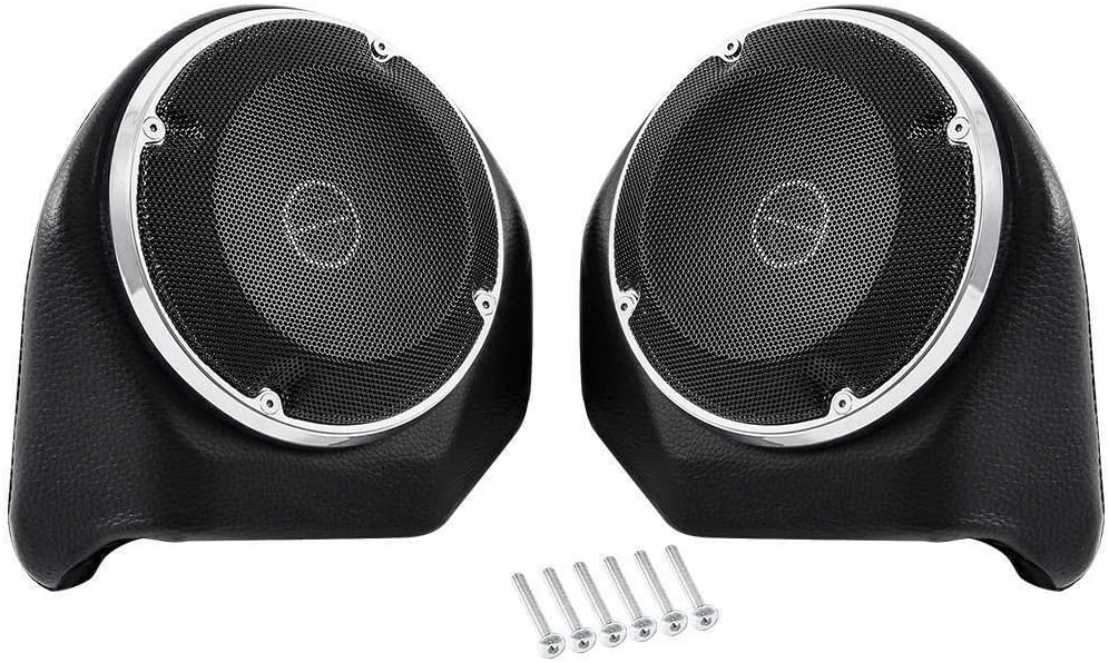 TCMT Backrest 6.5" Pack Trunk Rear Speaker Fits for Harley 2014-2023 Touring Electra Glide Street Glide Road Glide Ultra Limited Tri Glide Pack Trunk