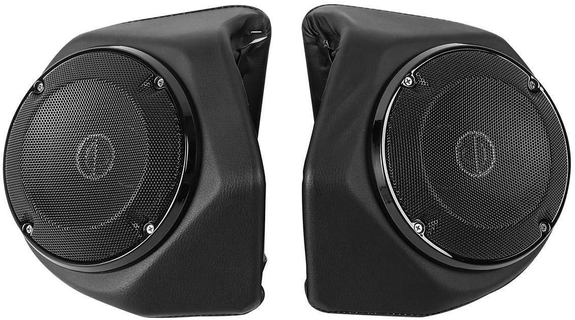 TCMT 13.7" King 2014-2025 Motorcycle Trunk Backrest Pad Top Luggage Rack Speakers Fit For Harley Touring CVO Road King Street Electra Glide Ultra Limited Pack