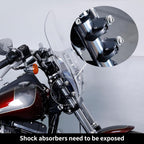TCMT 2 Pairs 49mm Detachable Windshield Clamps Fits For Harley 2002-2010 VRSCA VRSCAW, 2004-2005 VRSCB, 2007 VRSCX, 2016-later XL1200X and 2006-later Dyna models (Black)