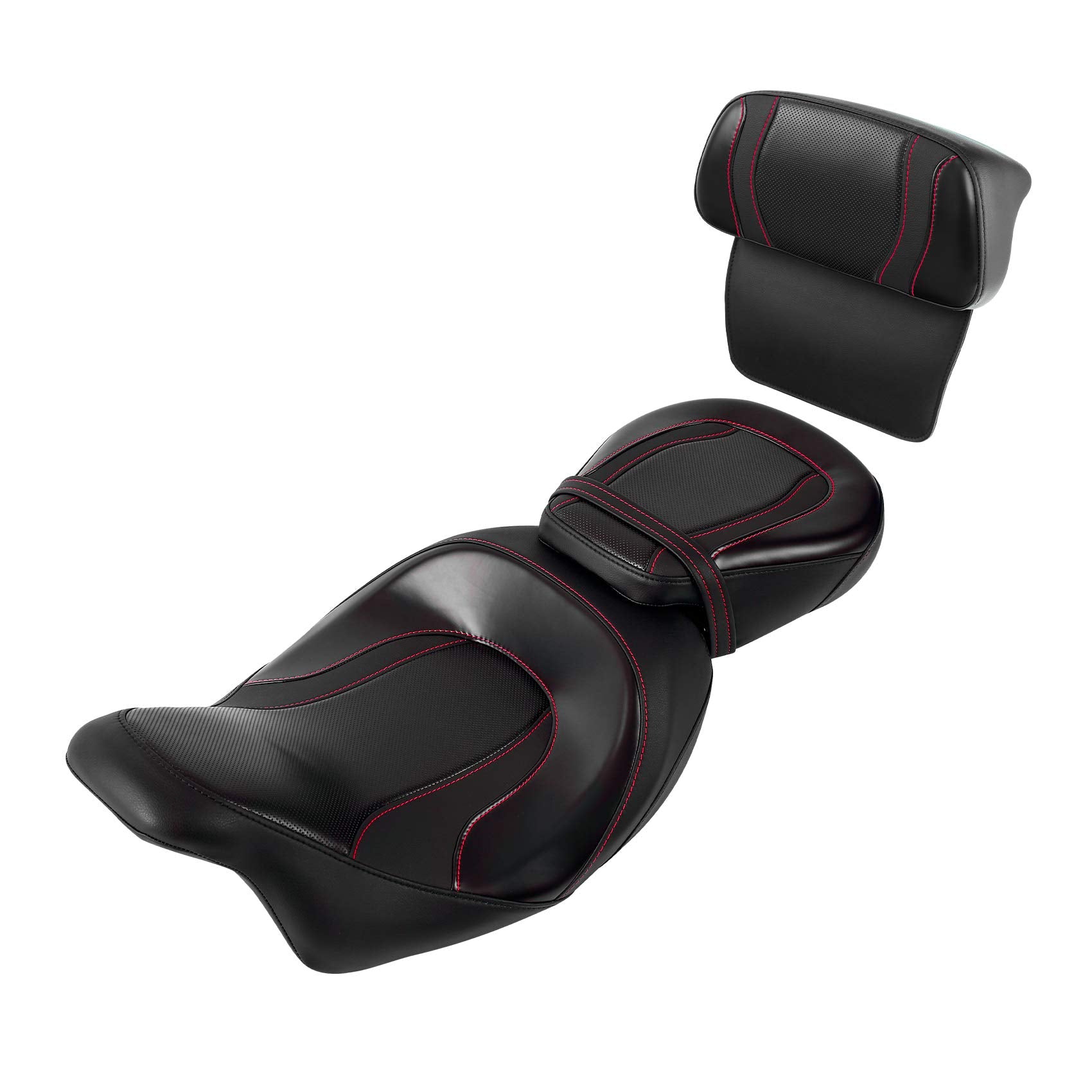 Backrest Pad Fit For Harley 2014-2023 Touring Razor Chopped Road King Road Glide Street Glide Tri Glide Ultra Limited Pack
