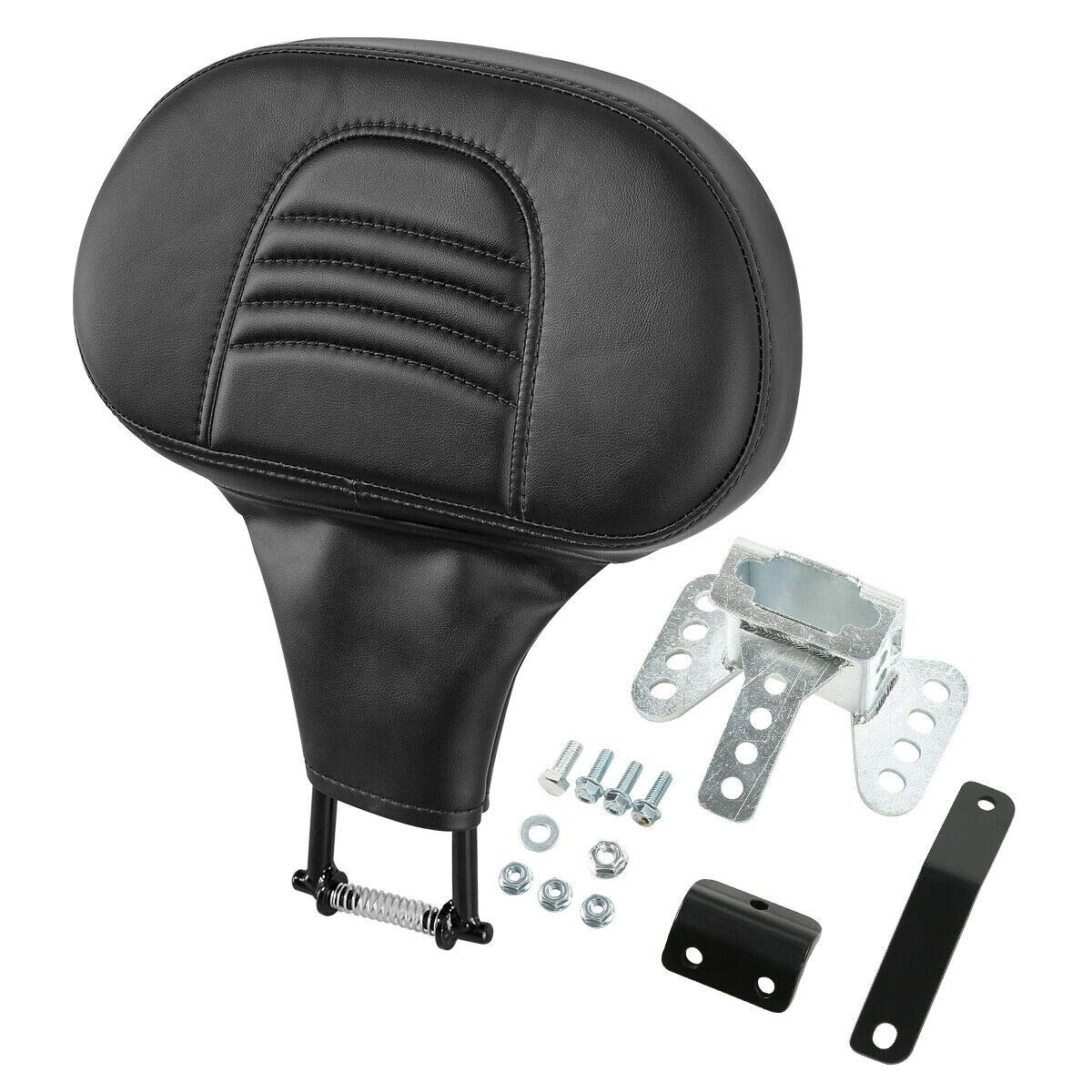 Adjustable Plug-in Driver Rider Backrest Backrest Pad Fit For Harley Touring Road King FLHR Street Glide FLHX Road Glide FLTR 2009-2025