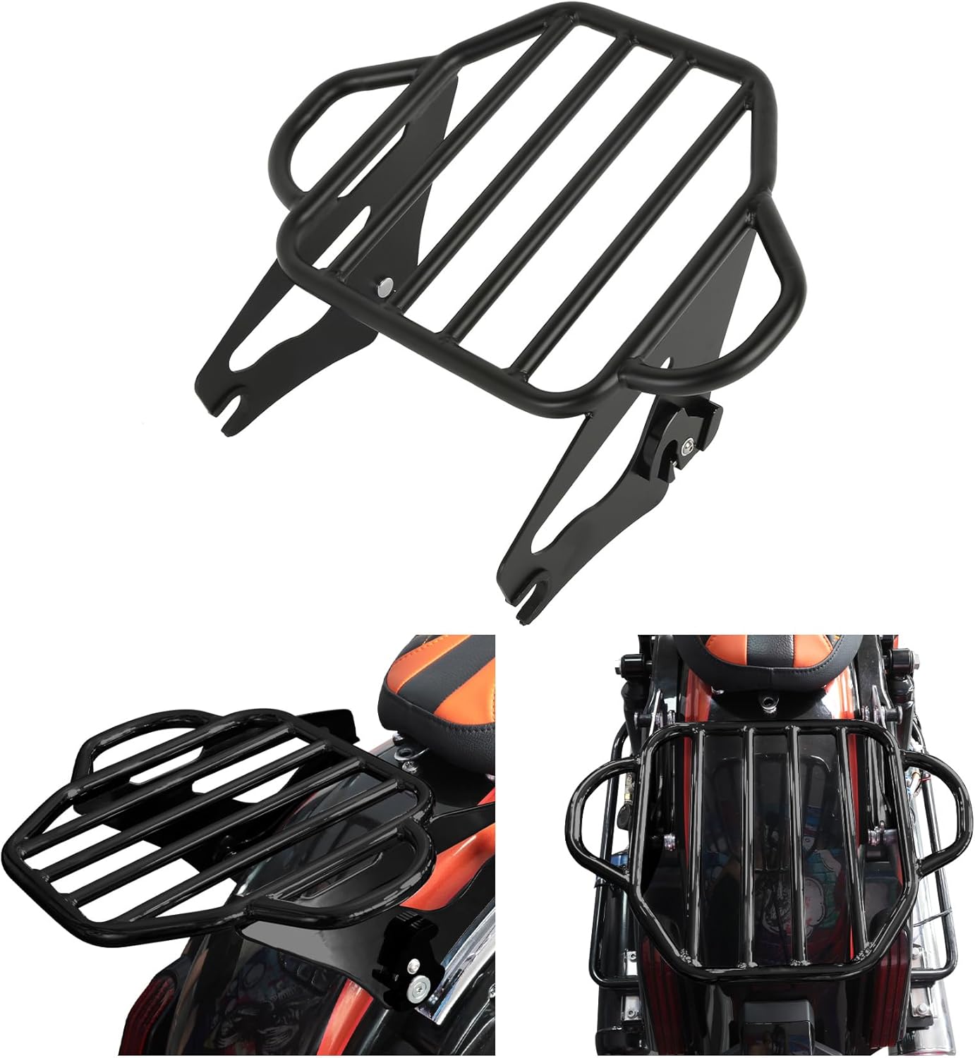 TCMT Detachable Adjustable Two Up Trunk Luggage Rack Mounting Fit for Harley Touring 2009-2025 CVO Street Glide Road King Road Glide Pack