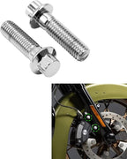 TCMT 10mm M10x1.5 Metric Front Brake Caliper Bolts Kit Fit For Harley All Models Touring Road King Road Street Electra Glide Sportster 883 1200XL 48 72 Dyna Fatboy Softail V-ROD