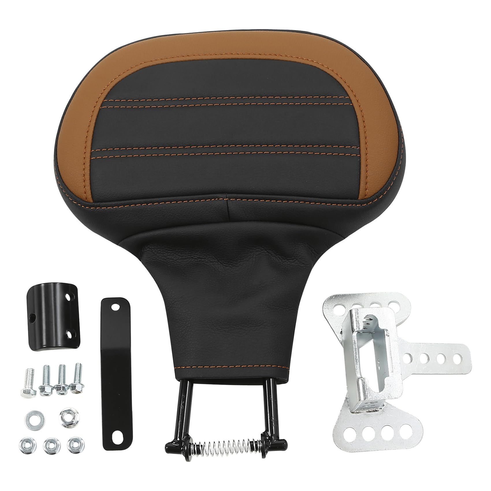 Adjustable Plug-in Driver Rider Backrest Backrest Pad Fit For Harley Touring Road King FLHR Street Glide FLHX Road Glide FLTR 2009-2025