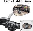 TCMT 8mm Large Rearview Side Mirrors Fit For Harley Dyna Switchback Street Bob Fat Bob Low Rider Wide Glide Softail Slim Fat Boy Sportster 1200 48 72 XG500 XG750 Touring Road King Road Street Glide