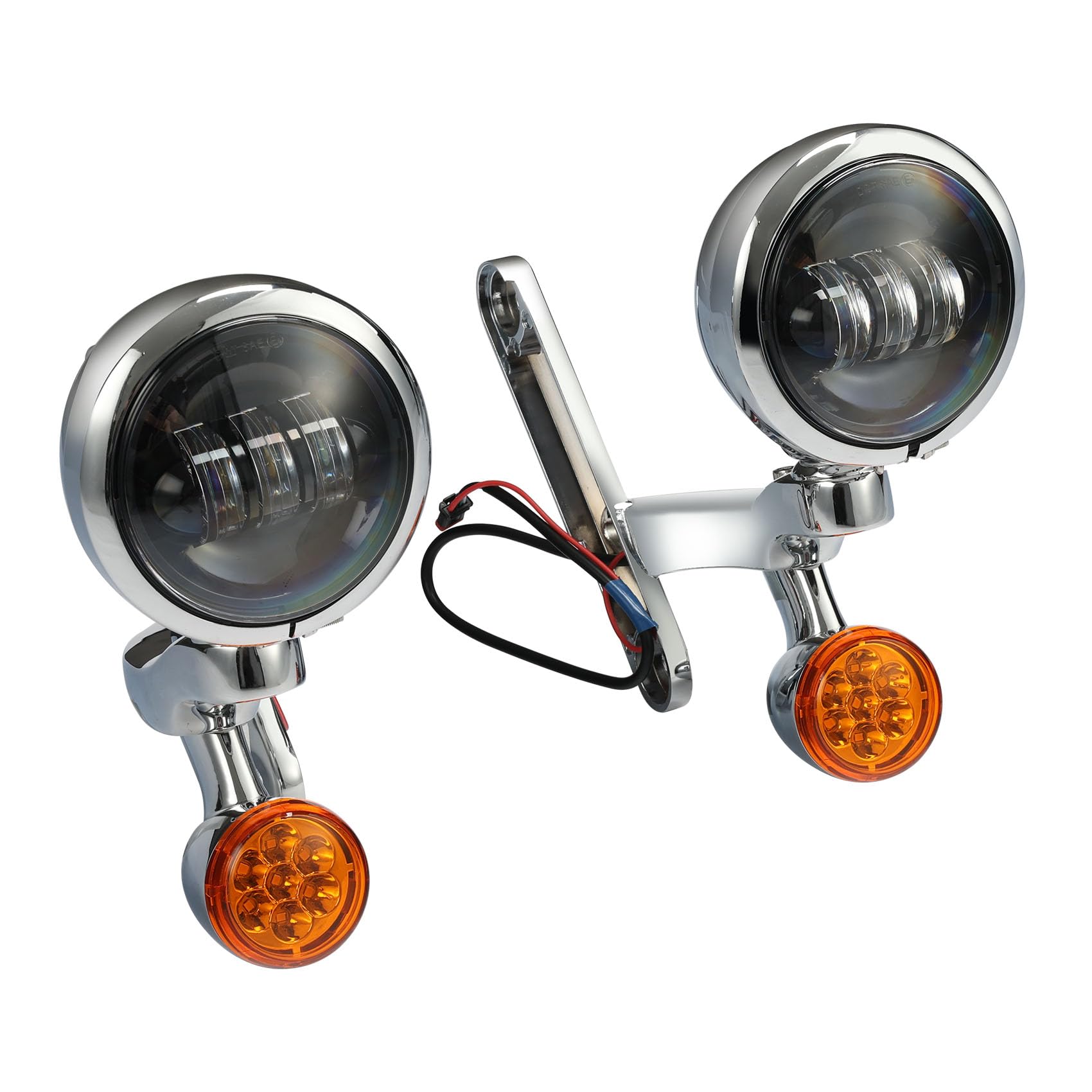 TCMT Auxiliary Turn Signal Spot Fog Light Bracket Fits For Harley Road King Models 1994-2013 Electra Glide 1997-2013 Street Glide FLHX Models 2006-2013 Street Glide Trike FLHXXX 2010-2011