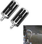 TCMT 10mm Highway Foot Pegs Footrest Chrome Fits For Harley Davidson Touring Softail Dyna