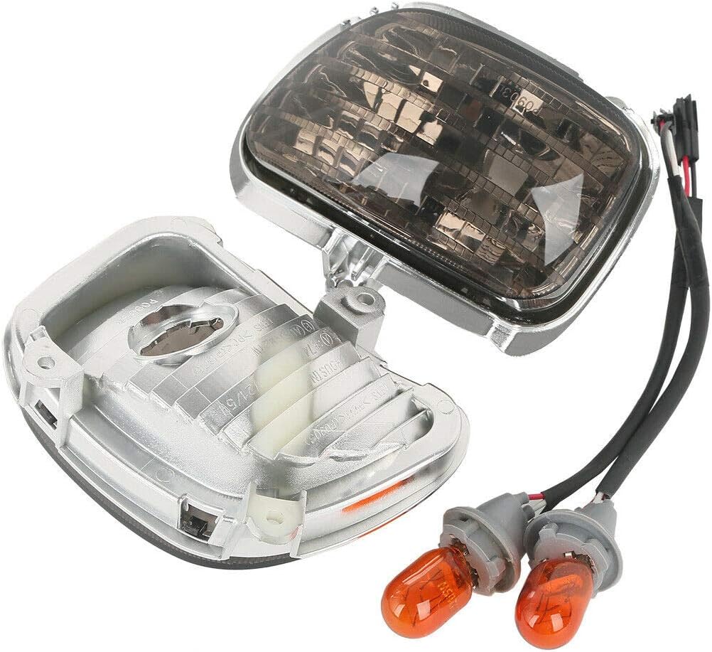 TCMT ABS Smoked Front Turn Signal Lights Blinker Fits For Honda Gold Wing GL1800 2001-2017 F6B 2013-2017