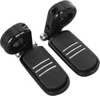 TCMT 1.25" 32mm Streamliner Highway Engine Guard Foot Pegs Mount Fit For Harley Touring Road King Street Glide Road Glide Electra Glide Softail Sportster Dyna with 1.25" Engine Guards