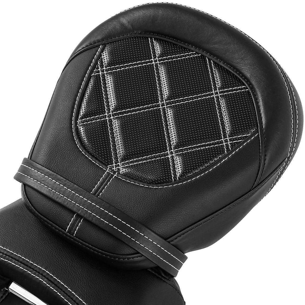 2-Up Rider and Passenger Seat Low Profile Seat Fit For Harley 2009-2023 Touring Street Glide Road King Road Glide