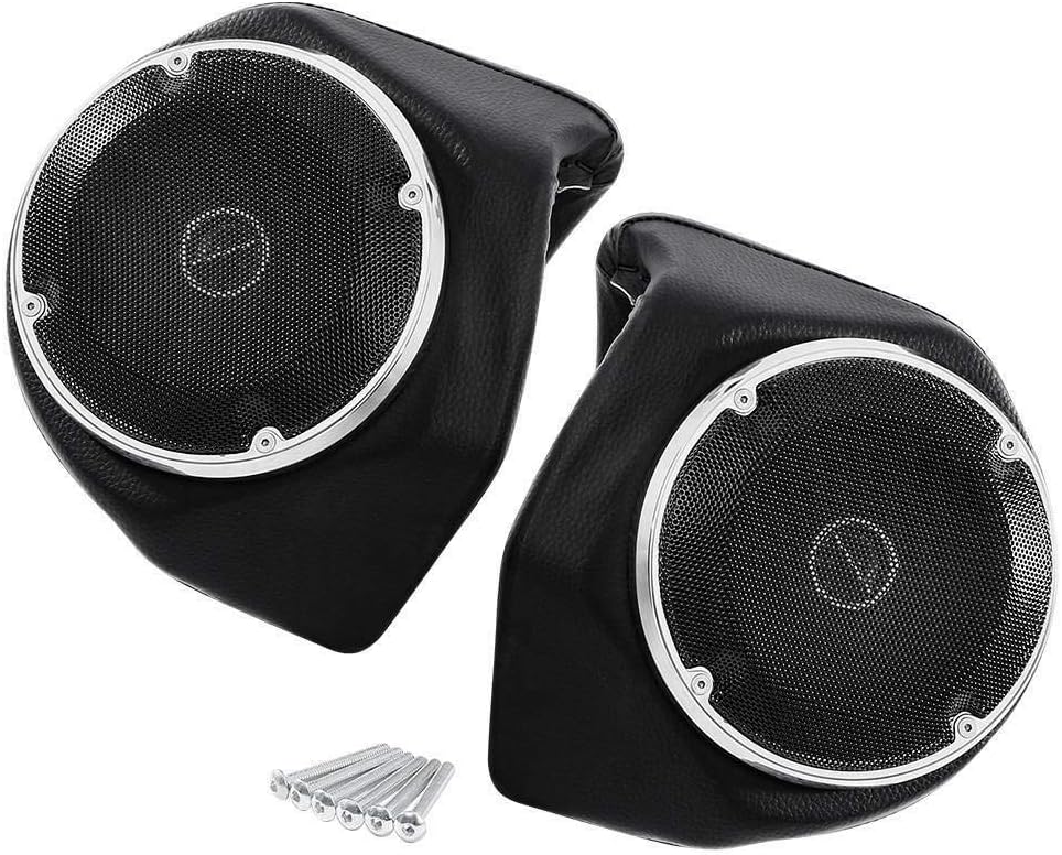 TCMT Backrest 6.5" Pack Trunk Rear Speaker Fits for Harley 2014-2023 Touring Electra Glide Street Glide Road Glide Ultra Limited Tri Glide Pack Trunk