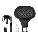Adjustable Plug-in Driver Rider Backrest Backrest Pad Fit For Harley Touring Road King FLHR Street Glide FLHX Road Glide FLTR 2009-2025