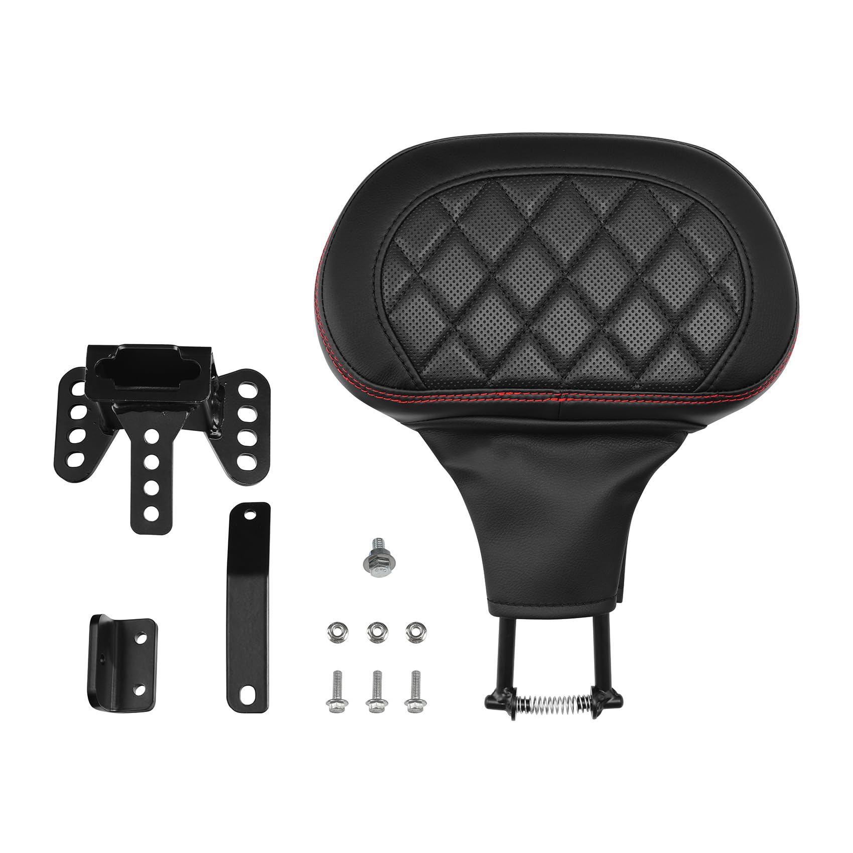 Adjustable Plug-in Driver Rider Backrest Backrest Pad Fit For Harley Touring Road King FLHR Street Glide FLHX Road Glide FLTR 2009-2025