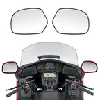 TCMT ABS Chrome Rear View Mirrors Trim Decoration Fit For Honda Goldwing GL1800 2001-2017