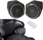 TCMT 13.7" King Motorcycle Trunk Box Backrest Pad Luggage Mount Rack Taillight Speakers Fit For Harley 2014-2025 Touring CVO Road King Road Glide Street Glide Electra Glide Ultra Limited Pack