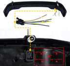 TCMT 13.7" King Motorcycle Trunk Box W/Latches Brake TailLight Base Plate Fit For Harley 2014-2025 Touring CVO Road King Road Glide Street Glide Electra Glide Pack