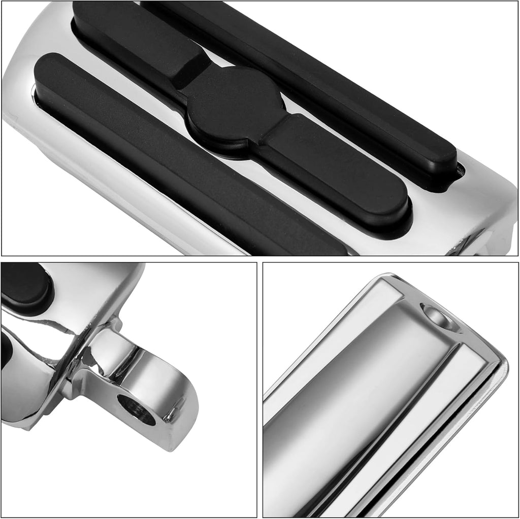TCMT 10mm Highway Foot Pegs Footrest Chrome Fits For Harley Davidson Touring Softail Dyna