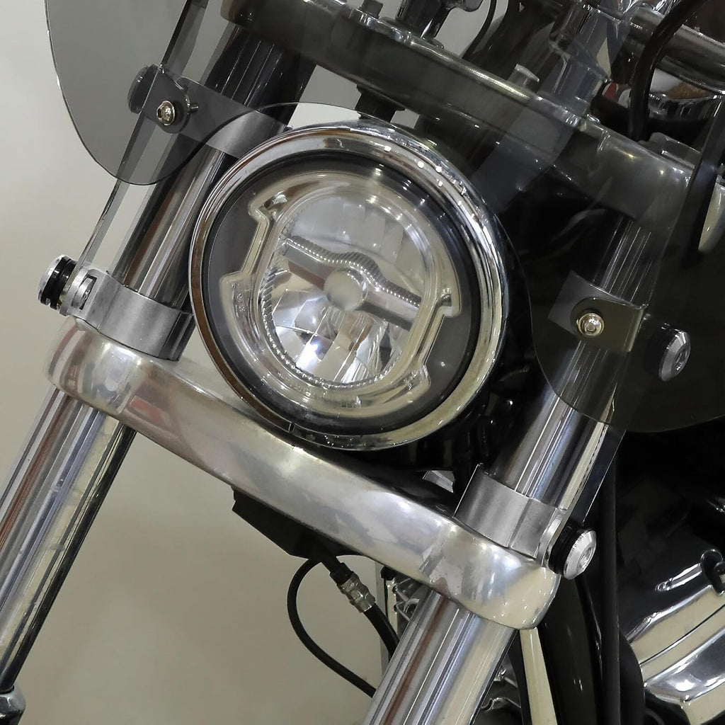 TCMT 49mm Windshield Windscreen Clamps Fit For Harley Softail Street Bob FXBB FXBBS 2018-2023 Softail Standard FXST 2022-2023 Low Rider FXDL 2014-2017 FXLR 2018-2020