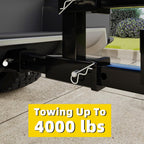 TCMT Double Hitch Receiver 2 Inch Trailer Dual Hitch Extension Riser Hitch Adapter 4000LB Universal