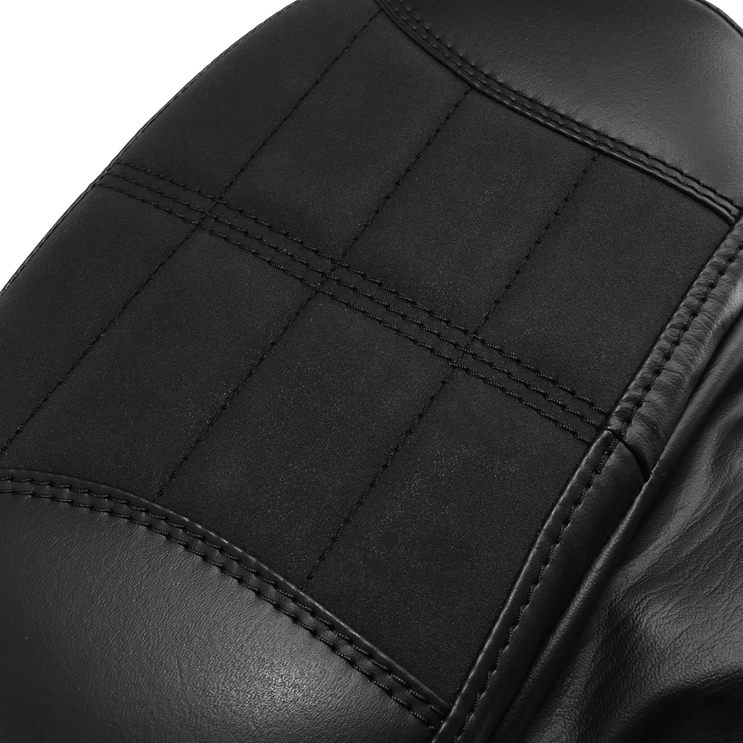 TCMT Adjustable Plug-in Driver Rider Backrest Pad Fit For Harley Touring Road King CVO Street Glide Electra Glide Road Glide Tri-Glide 2009-2023 Black